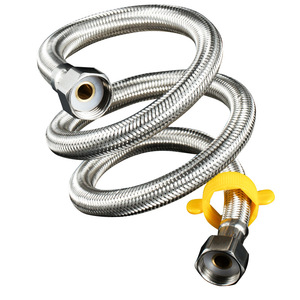 Tuyau flexible ondulé en acier inoxydable 304, résistant aux explosions, pour l'arrivée d'eau des chauffe-eau et des robinets de toilettes - Product Image 3