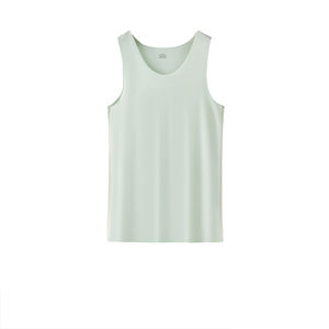 เสื้อกล้ามผู้ชายแบบใหม่สองด้าน ผ้าโมดอล บาง สีพื้น ไร้ตะเข็บ ปรับแต่งได้ ใช้เป็นเสื้อตัวในหรือใส่เป็นเสื้อตัวนอก ไม่มีแขน - Product Image 2