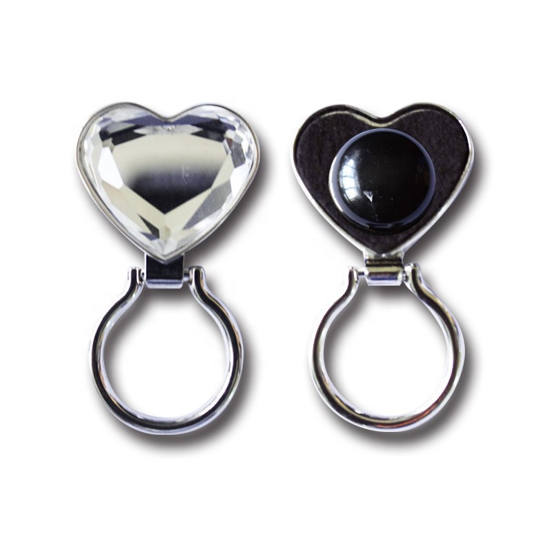 VJ мужские и женские Модные металлические изготовленные на заказ с украшением в виде кристаллов в форме сердца со стразами, круглые магнитные очки для глаз держатель подарок брошка