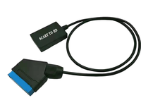 Adaptador Mini SCART 1080p con Sincronización de Audio y Video Compatible con DVD/VCR/PS2/Consola de Juegos Retro, Convertidor de SCART a HDMI