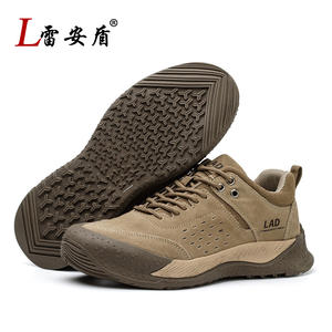 Leiandun Sneakers sportive da <span class=keywords><strong>uomo</strong></span> con punta bassa in acciaio pelle scamosciata suola in gomma <span class=keywords><strong>scarpe</strong></span> da lavoro di sicurezza per la fabbrica - Product Image 1