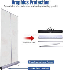 لافتة من الفينيل معلقة أفقية من الألومنيوم قابلة للطي شاشة عرض إعلانات محمولة - Product Image 2