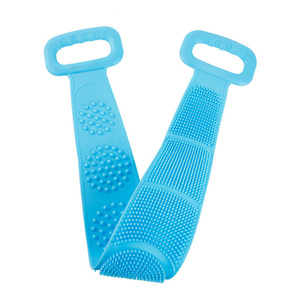 Cepillo corporal de baño TPR, exfoliante, depurador corporal largo, cinturón de baño trasero de doble cara - Product Image 2