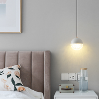 Lustre de chevet en or de luxe léger pour chambre à coucher, comptoir de bar, hauteur réglable, LED à intensité variable, design créatif et tendance
