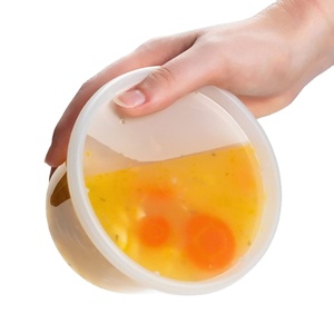 Contenants alimentaires en plastique transparent de qualité supérieure, compatibles micro-ondes, 16 oz, avec couvercle anti-fuite, pour soupe à emporter, boîte à lunch - Product Image 1