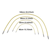 Nouvel ensemble d'aiguilles à tricoter circulaires en cuir PU portables de 3,0 à 10,0 mm, mini kit d'outils d'aiguille à coudre