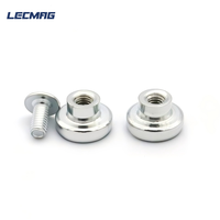 Imán de NdFeB M4 M3 con Recubrimiento de Plata, Columna Magnética Permanente para Interiores y Exteriores, Tornillo para Montaje de Lámparas LED de Techo