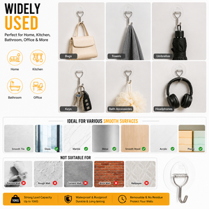 Ganchos de Pared de Plástico con Capacidad de Carga de 20 kg, Autoadhesivos, de Doble Nivel, para <span class=keywords><strong>Baño</strong></span> y Garaje, Organización Multifuncional para el Hogar - Product Image 5