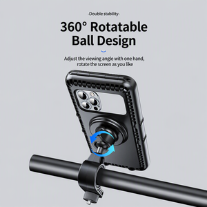 Soporte para Teléfono de Motocicleta de Alta Calidad, Carcasa Impermeable IPX6, Pantalla Táctil Giratoria de <span class=keywords><strong>360</strong></span>° para Bicicleta Eléctrica y Scooter - Product Image 4