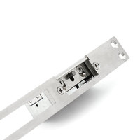 Serrure de porte étroite et longue en acier inoxydable poli, durable, antivol, de type clé, avec fonction Fail Safe ou Fail Safe