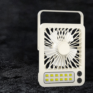 Ventilateur de bureau portable solaire 10W avec lumière, rechargeable par USB, pour le camping en extérieur - Product Image 4