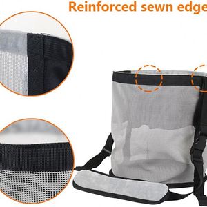 Muestra gratuita: Bolsa de alimento para caballos, muserola resistente con correa ajustable, almohadilla cómoda para el cuello, almohadilla para la nariz y malla de doble fondo impermeable. - Product Image 2