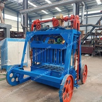 Machine à fabriquer des briques manuelle à haut rendement, machine mobile à fabriquer des briques, machine à fabriquer des briques en béton, machine à fabriquer des pavés