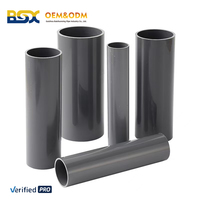 Tuyau d'alimentation en eau en PVC gris résistant aux UV pour l'irrigation des lignes principales des fermes, livraison longue distance