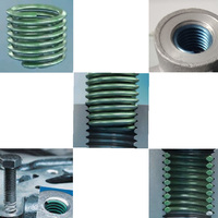 304 Stainless Steel Wire Thread Inserts Custom Size Color Type M5 Metric UNC UNF