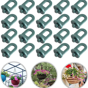 Durable Plant Flower Hanger <b>Clips</b> Plastic Hanging Hooks Greenhouse Fastener Buckle Garden Hardware Parts - Product Image 1
