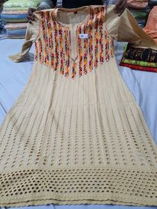 Qiankari Kurti — dernier Design avec broderie jade avant, 2020, vêtement doux et confortable, avec un magnifique fil, broderie à la main - Product Image 3