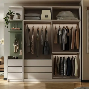 Armoire sur mesure de luxe moderne pour chambre principale, solution tout-en-un pour toute la maison, blanc pur, gain de place - Product Image 5