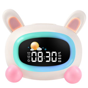 Bureau électrique alarme cadeau horloge sans fil portable avec lumière du <span class=keywords><strong>soleil</strong></span> alarme sommeil moderne enfants lever du <span class=keywords><strong>soleil</strong></span> réveil lumières horloges - Product Image 1