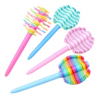 Stylo à bille créatif et drôle Jouet Lollipop Flake Rotatif Arbre de Noël Cadeau publicitaire Stylo 1.0mm Largeur d'écriture Plastique durable