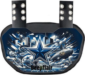 อุปกรณ์ป้องกันสำหรับหมวกกันน็อคสำหรับผู้ใหญ่แผ่นหลังอเมริกันฟุตบอลสำหรับเด็กและผู้ใหญ่ที่มีแผ่นรองไหล่และหลังส่วนล่าง - Product Image 4