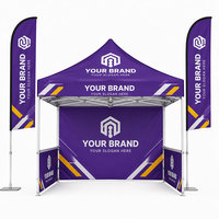 Carpa Comercial Plegable de 10x10 al por Mayor, Carpa Exterior con Impresión Personalizada para Ferias Comerciales y Eventos Comerciales