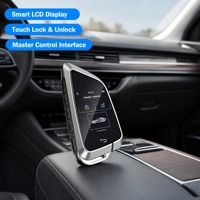 Clé de voiture intelligente universelle Kaifute CF588 avec écran LCD, 4 boutons, système d'entrée sans clé Apple Find My, écran tactile, anti-perte