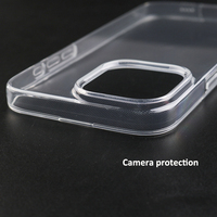 Coque transparente souple en TPU pour impression OEM, sublimation 2D, coques de téléphone vierges pour iPhone 16 Pro Max 16 Plus 15 14 13