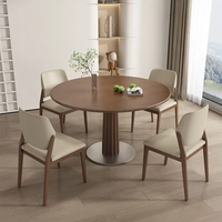 Chaise de salle à manger de luxe moderne de style nordique en bois massif gris, dossier ergonomique rembourré, écologique pour la maison
