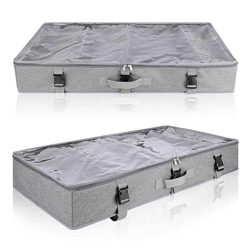 Clothes Practical Zipper Storage Bag Each Under-bed Storage Bag Foldable Large-capacity Easy-to-carry Storage Bag