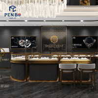 Vitrine de Luxe pour Montres et Bijoux, Présentoir de Comptoir, Vitrine de Magasin, Étagère de Présentation pour Boutique, Vitrine en Verre