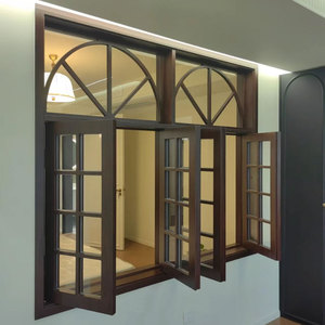 Fenêtre à battant en <span class=keywords><strong>bois</strong></span> et aluminium de style moderne vintage, à ouverture vers l'extérieur, insonorisée, à isolation thermique, de style européen, coulissante - Product Image 2
