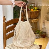 Sacs de courses en coton beige avec doublure douce 100% bio réutilisables Sacs de plage