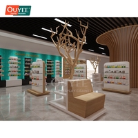 Comptoir de présentation autoportant durable pour magasin de produits de santé, centre commercial, pharmacie