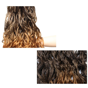 Extensión de cabello hecha a mano de alta calidad, máquina de fibra de alta temperatura, doble trama, libre de enredos, cabello sintético suave y liso - Product Image 4