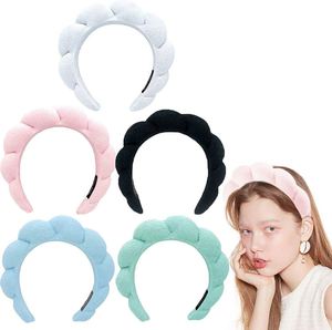 Serre-tête rembourré en éponge en forme de nuage pour femme, bandeau antidérapant pour le haut du crâne, style doux, accessoire capillaire pour fête, mariage, cadeau - Product Image 1