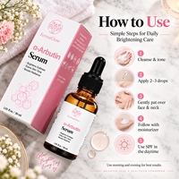 Sérum Éclaircissant à l'Alpha Arbutine Fermentée et Niacinamide, Correcteur de Taches Brunes, Illuminateur, Anti-Hyperpigmentation, Unifiant le Teint du Visage