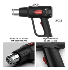 Pistola de Ar Quente Miniatura de 2000W para Embalagem por Contração e Selagem, Grau Industrial e DIY, Fonte de Alimentação 220V - Product Image 6