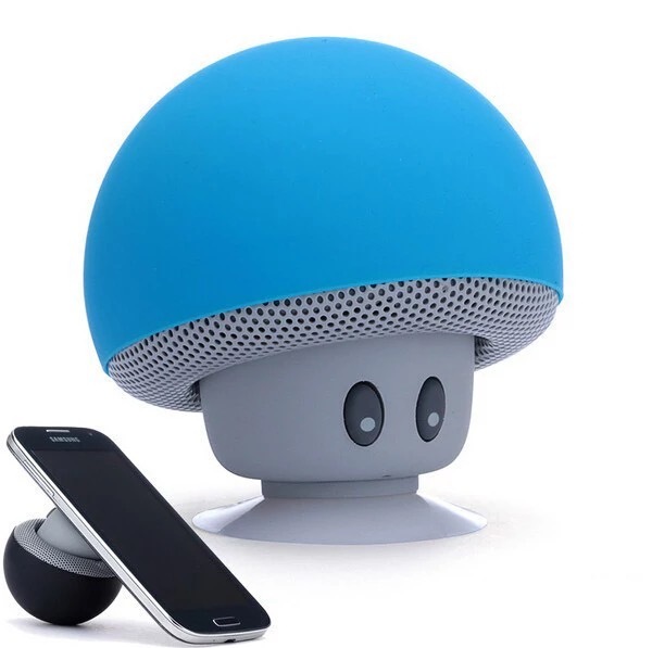 Mini Mushroom Speaker 5V 3W Wireless Speaker Mini Audio Speaker Subwoofer With Suction Cup Mushroom Design Casse Portatili