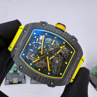 Montre mécanique pour homme personnalisée 67-02 Black Warrior, ultra-fine 7,8 mm, grand engrenage à 9 points, montre de voyage d'affaires pour homme