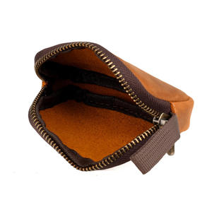 กระเป๋าใส่เหรียญหนังแท้สไตล์เรโทร AndoBag รุ่น Crazy Horse สำหรับผู้ชายและผู้หญิง  กระเป๋าเก็บหูฟังหนังวัวแท้ 173 - Product Image 5