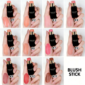 บลัชออนสติ๊กกันน้ำ 11 สี จากโรงงานโดยตรง ไม่ทดลองกับสัตว์ ติดทนนาน 3-in-1 ใช้ได้หลายแบบ บลัชออน ลิปสติก ครีมสติ๊กสำหรับแก้ม - Product Image 3