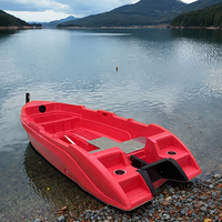 Bateau de ski HDPE certifié CE à 7 capacités, conception coupe-vent de 4.9m avec coque sans couture, bateau à rames d'entraînement de surf