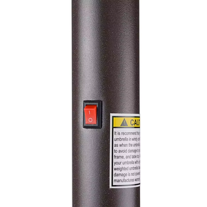 Ombrellone da <span class=keywords><strong>Giardino</strong></span>/Patio da Esterno da 2,7m/3m con Luci Solari a LED, Ombrellone Parasole da Esterno con 8 Stecche - Product Image 5