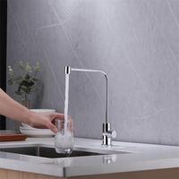 Robinet de cuisine moderne et minimaliste en cuivre Kaiping Youjia, monocommande, pour eau potable directe, avec tuyau à sept segments, gris anthracite pur