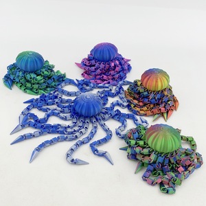 Nuovo modello di medusa stampata in 3D, figurina animale simulata con articolazioni mobili, ornamento decorativo per la casa, giocattolo per bambini - Product Image 1