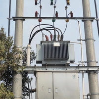 Transformador de Distribución Montado en Poste Sumergido en Aceite S11 S13 10kV 11kV 50-1000kVA, Transformador de Poste de Potencia con Bobinado de Cobre y Aluminio