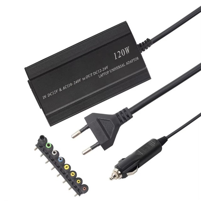 120W Universal Portable AC Laptop Power Adapter 12V-24V Charger for AU/UK/US/EU Plug