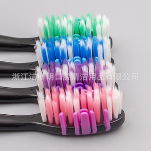 Brosse à dents pour adultes à double couleur personnalisée, poils en nylon doux, usage domestique JSM 6014 - Product Image 4