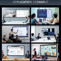 Pantalla Interactiva Todo en Uno con Android de 55 65 75 86 Pulgadas, LCD 4K, Táctil de 20 Puntos, Montaje en Pared, para Aula/Oficina, Enseñanza, 48MP